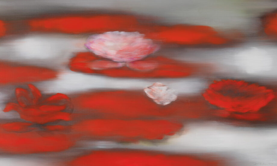 Floating Red Ross Bleckner