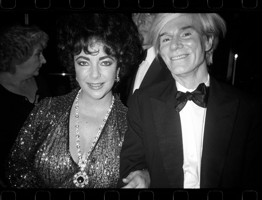 Andy with Elizabeth Taylor