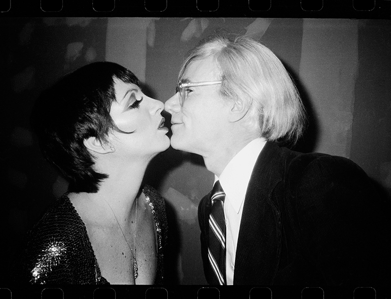 Andy Warhol Kissing Liza Minnelli