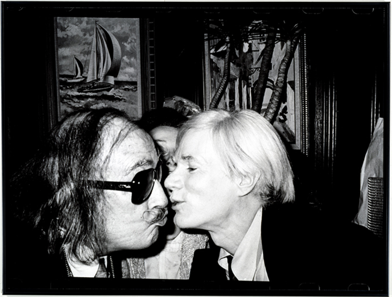 Andy Warhol Kissing Salvador Dali