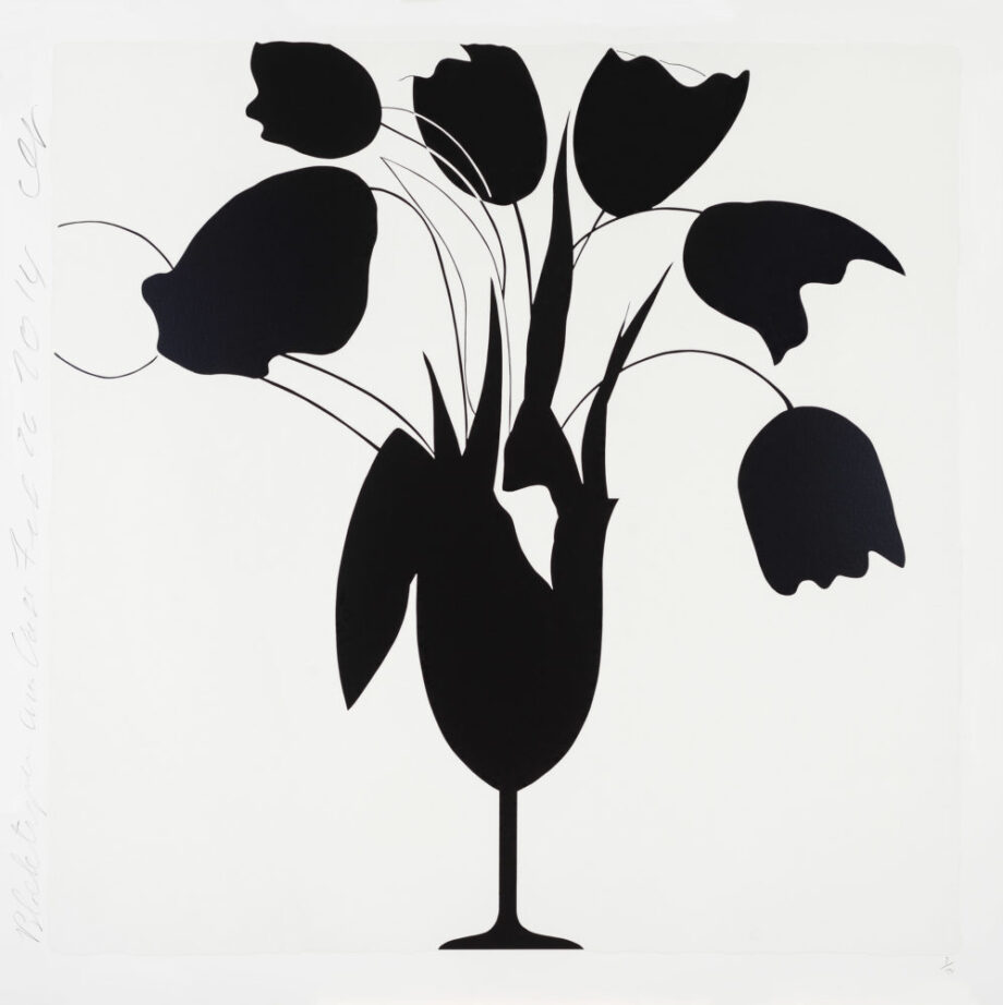 Black Tulips and Vase, Feb 26, 2014