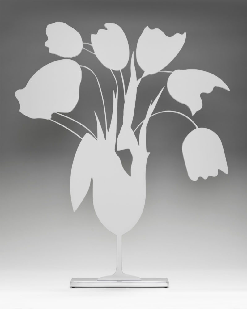 White Tulips and Vase, April 4, 2014