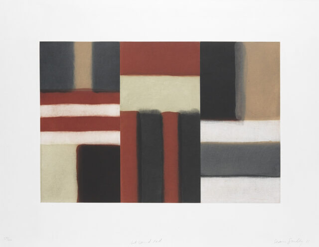 Sean Scully, Cut Ground Red